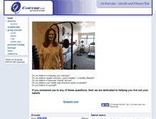 Tablet Screenshot of o2exercise.co.nz